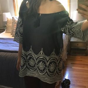 Embroidered top/cover up! Wear multiple ways